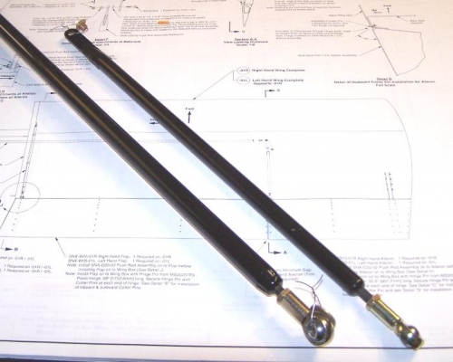 Long & Short Aileron Control Rods