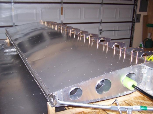Inboard View Showing Riveted Skin