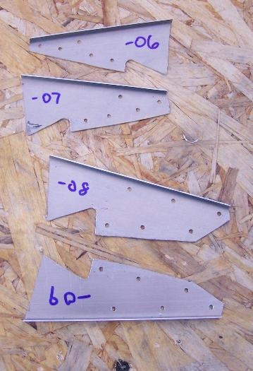 Completed Root Rib Gussets (not deburred)