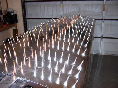 Fwd Ribs Cleco'd; Main Spar Up-Drilled to #30