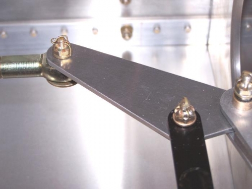 Left Wing Aileron Bellcrank / Rods