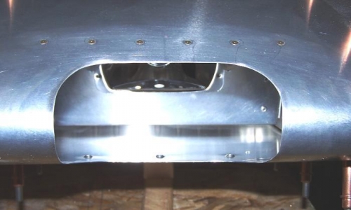 Overall shot; Dimpled Lower Bracket Holes Visible