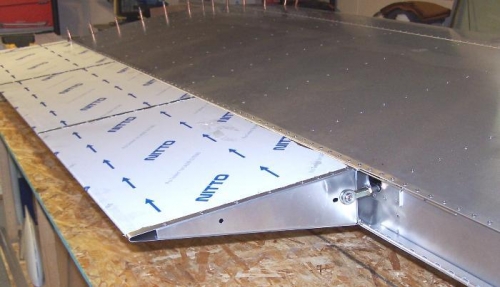 Outboard Side of Left Flap (looking at bottom of wing)