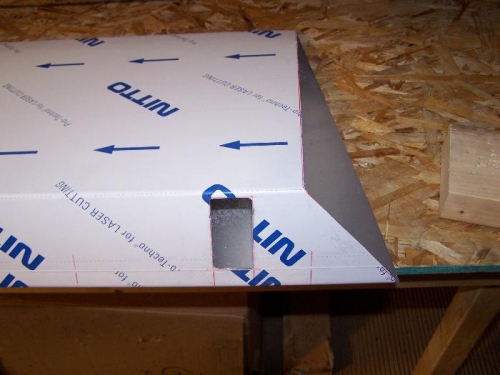 Right Aileron Tip Rib and Counterweight Rough Cuts