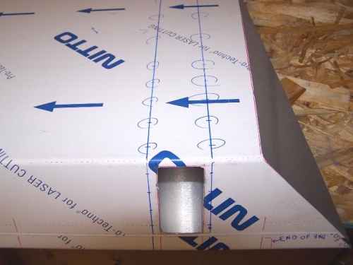 Rib Lines & Rivet Holes Marked