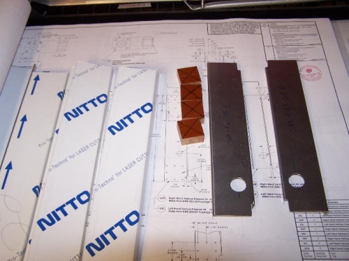 Channel stock, phenolic fairlead blocks, and aft vert channels.