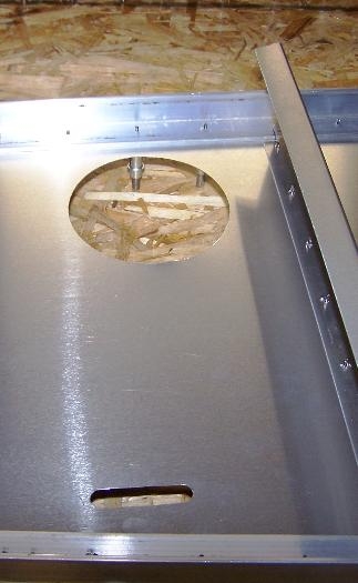 Cut Inspection Holes & Rudder Cable Opening