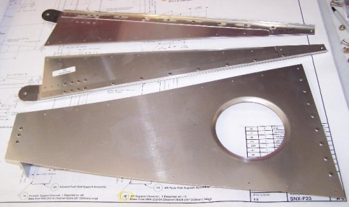 Riveted Detail Parts (shear web / seat belt mounts)