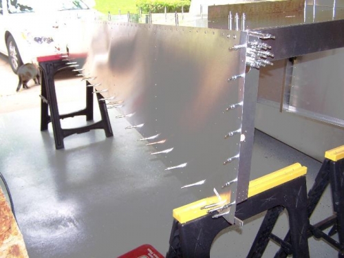 Upside down; Ready for lower crossties