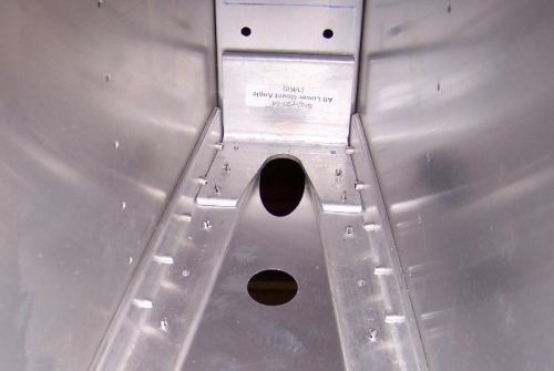 Looking DOWN; Lower Mount Angle Cleco'd