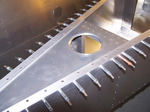 Shear Web Riveted to Longerons