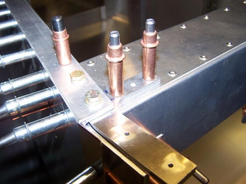 Upper Splice Plates Drilled & Bolted
