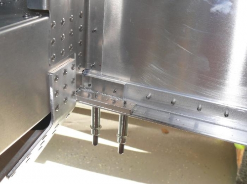 pilot drilled right upper splice plates