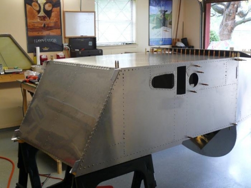 Finished initial riveting