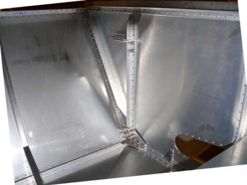 Looking forward from seat area