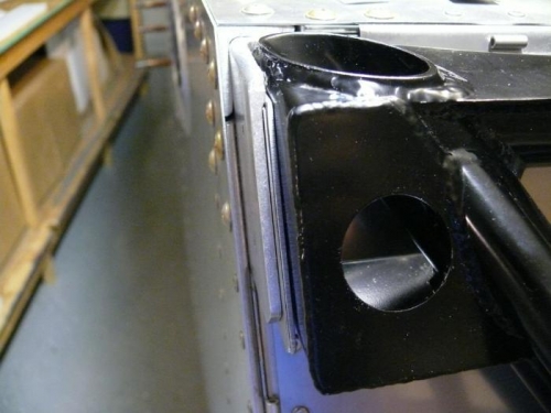 Close-up of lower shims - .063 and .032 used