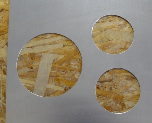 Holes Drilled for Control Sticks