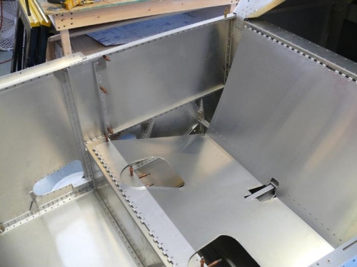 Seat showing aft side of cabin