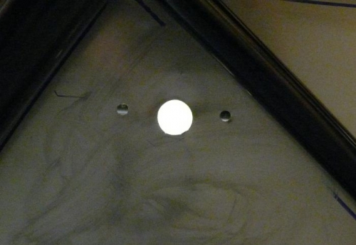 Gascolator Mount Holes (camera tilted)