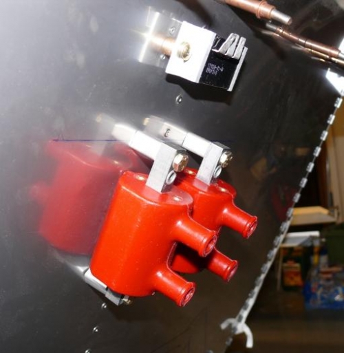 Secondary Coils Temp Mounted