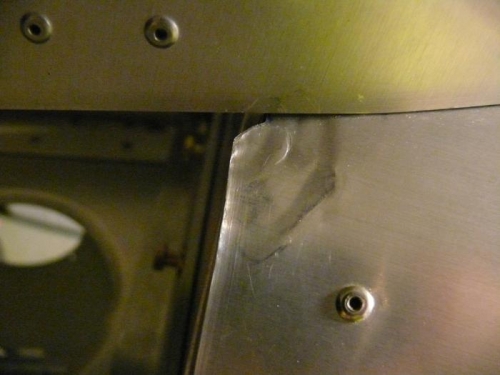 Right Side Aft Edge of Turtledeck Skin