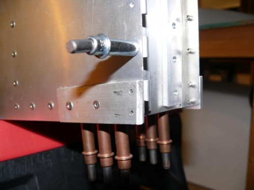 Filed aft edge of rudder stop plate