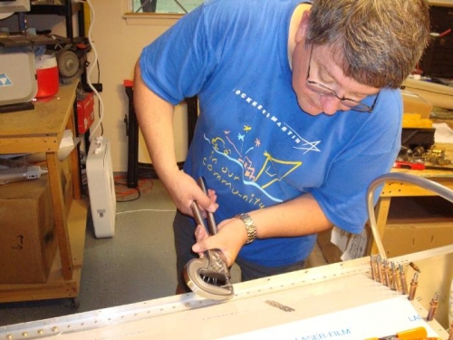 Dimpling fuselage sides