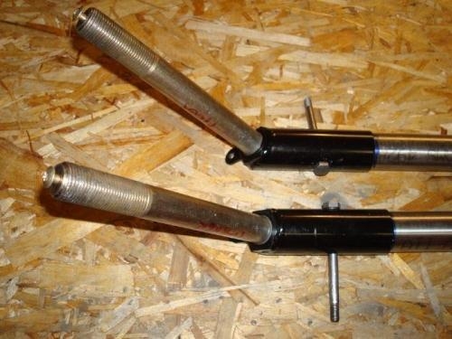 Gear Legs Drilled; Axles in Place (not correct HW)