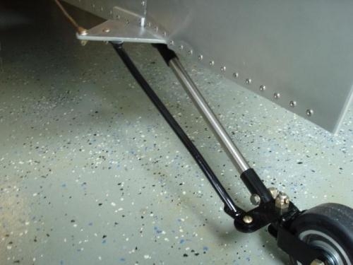 Installed tailwheel steering link