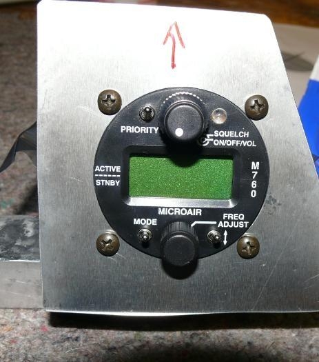 With the radio fitted in-place