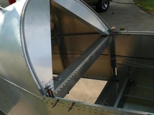 Aft Canopy Bow Drilled, Updrilled, and Cleco'd