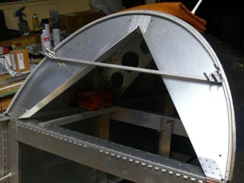 Fitted (rear gussets removed to allow placement)