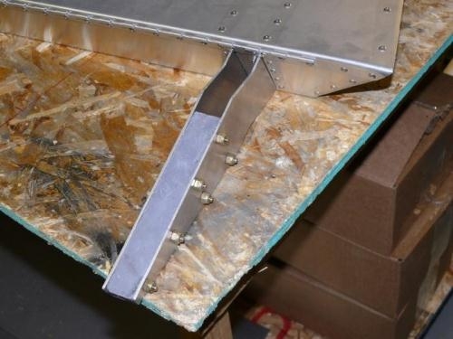 Installed (but unbalanced) counterweight