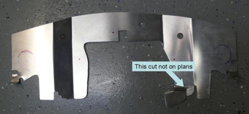 Final configuration of aft baffle