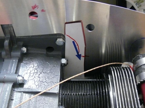 Initial fitting of additional baffle