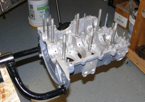 Engine Mounted on Stand