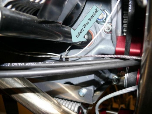 Changed nylon for safety wire