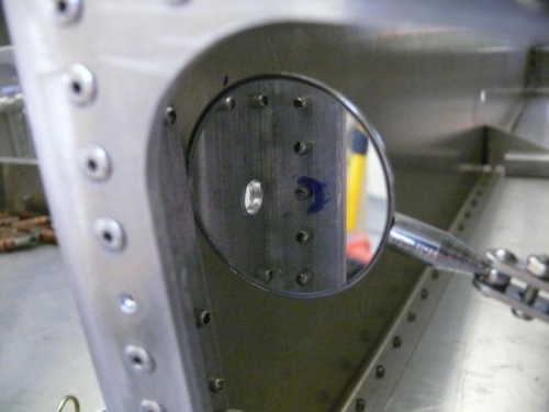 Offending Rivet shop head; interfered with bolt or nut