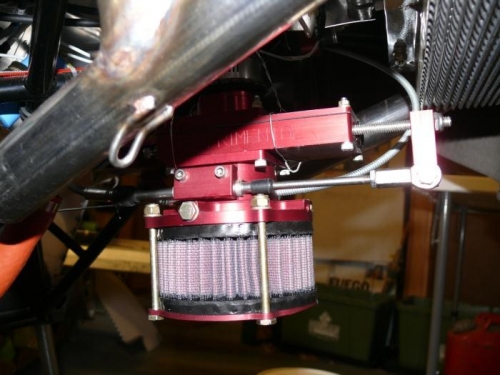 New K&N Filter; Safety-wired carb