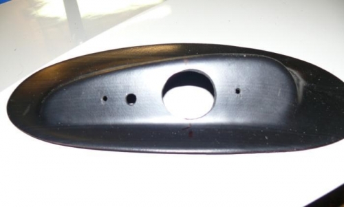 holes drilled for mounting & wires