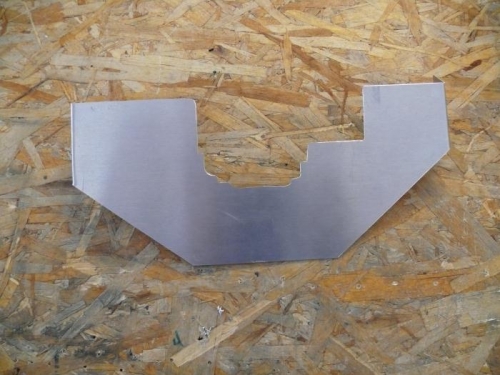 Upper oil cooler baffle - pre-trimming