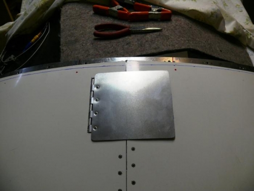 Filler door just set in place