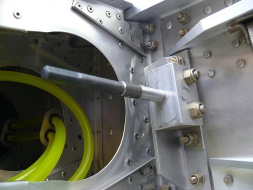 Had to insert guide, then drill, since it was too long to insert w/drill attached