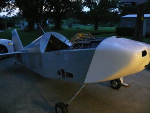 Cleaned up, with canopy on