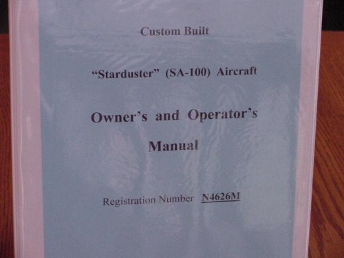 Owner's Operator's Manual Cover