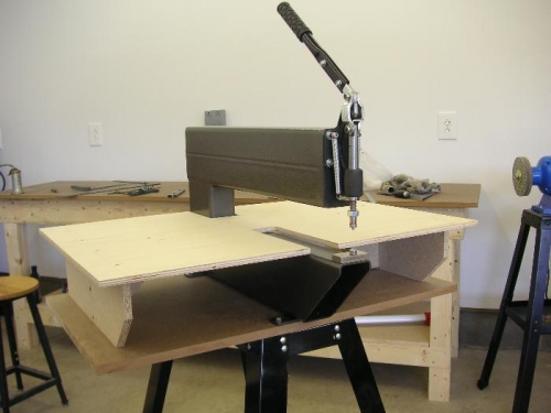 painted with Rustoleum hammered finish, light bronze