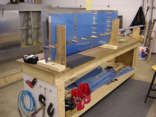 ribs riveted to spar