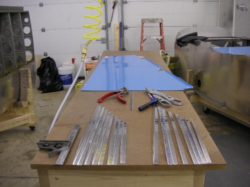 cut and formed the stiffeners