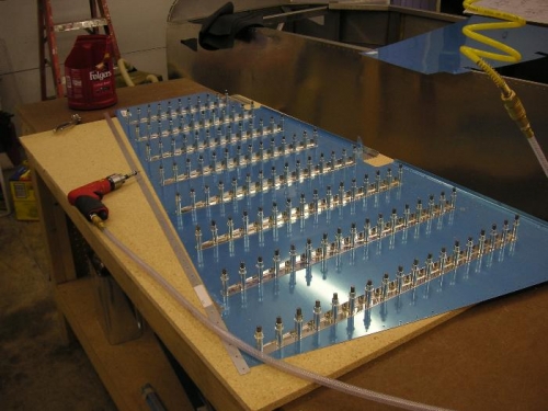 one side match drilled and clecoed