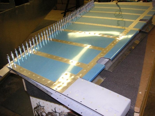 Skins finished except for trailing edge